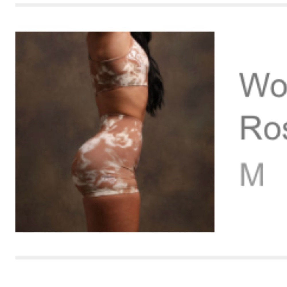 Wolves Forever Seamless Eversion Shorts in Desert Rose Cream Jumbo Marble